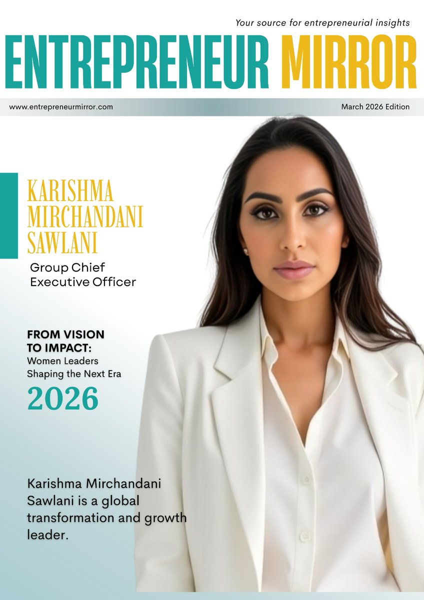 Transforming education worldwide! 

🌏 Meet Karishma Mirchandani Sawlani, shaping growth, innovation, and global learning experiences. 

Read more: entrepreneurmirror.com/women-leaders-…

#WomenLeaders #WomenInEducation #EdTech #InternationalWomensDay