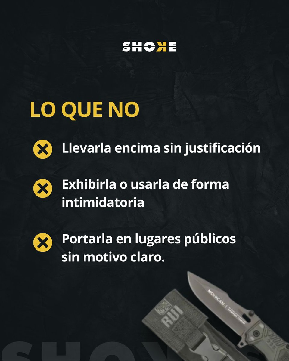 tiendashoke's tweet photo. 🔎 No es la navaja.
Es el contexto.
Comprar es legal.
Usarla como herramienta, también.
Pero llevarla sin justificación puede acabar en sanción.
La clave no es la hoja. Es la situación.
#CulturaDeSeguridad #EDC #DefensaResponsable #TiendaShoke https://t.co/aLClGGRiva