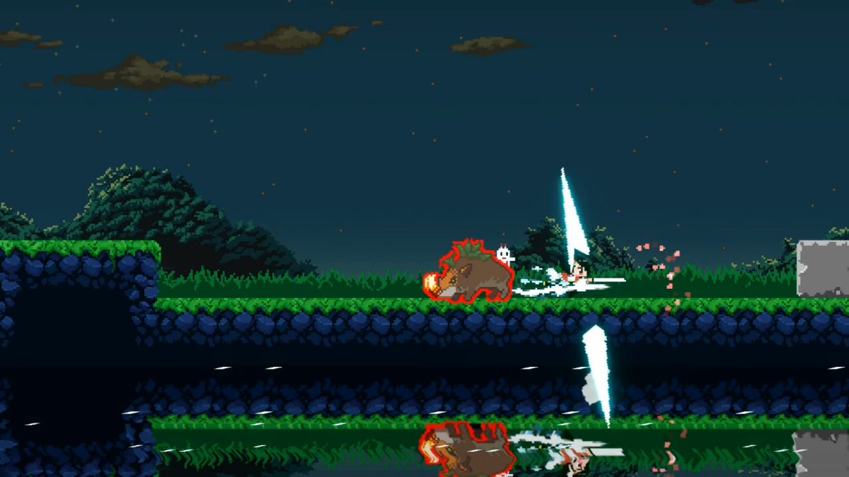 ドット絵がかわいい
簡単でサクサク進める２Dアクション
月詠に至る発売中です！
store.steampowered.com/app/2606330/_/
#screenshotsaturday  #pixelart #indiedev