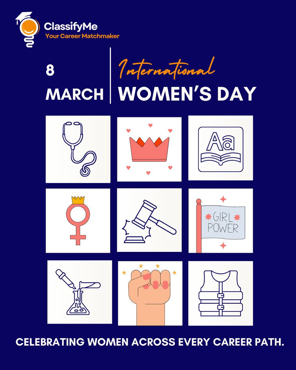 This International Women’s Day, we celebrate women across every career path  the ones who dared to explore, and build meaningful careers.

If you're still figuring out your future career path, that’s okay discovery is where it all begins.
#InternationalWomensDay #WomenInCareers