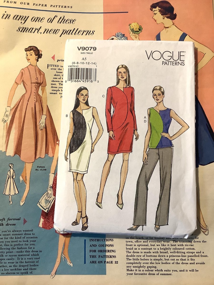 WatsonsVintage's tweet image. NEW LISTING - Uncut 2015 Vogue Easy Sew Sewing Pattern No V9079 for Misses' Top, Dress &amp;amp; Pants - Sizes 6-8-10-12-14 - Wardrobe Staples - Timeless Fashion Pieces etsy.me/4ug8EwD via @Etsy #Vogue #SewingPattern #WardrobeStaples #EasySew #ClassicFashion