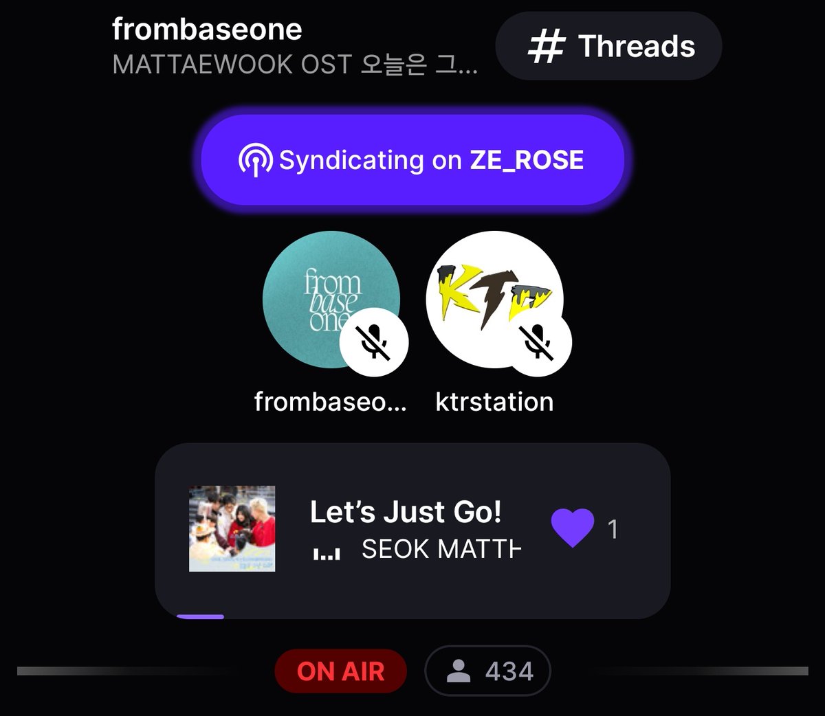 ktrstation's tweet photo. [📢] STATIONHEAD STREAMING PARTY

KKULTARAES and ZEROSES!  
"오늘은 그냥 GO" OST by Matthew, Taerae, and Gunwook is out now.

 Please join us on stationhead!

🔗https://t.co/JAd7vnqA5d

Curtain Up For Mattaewook
#매태욱_오늘은그냥GO
#KIMTAERAE
#김태래 https://t.co/VfFFZzRN7y