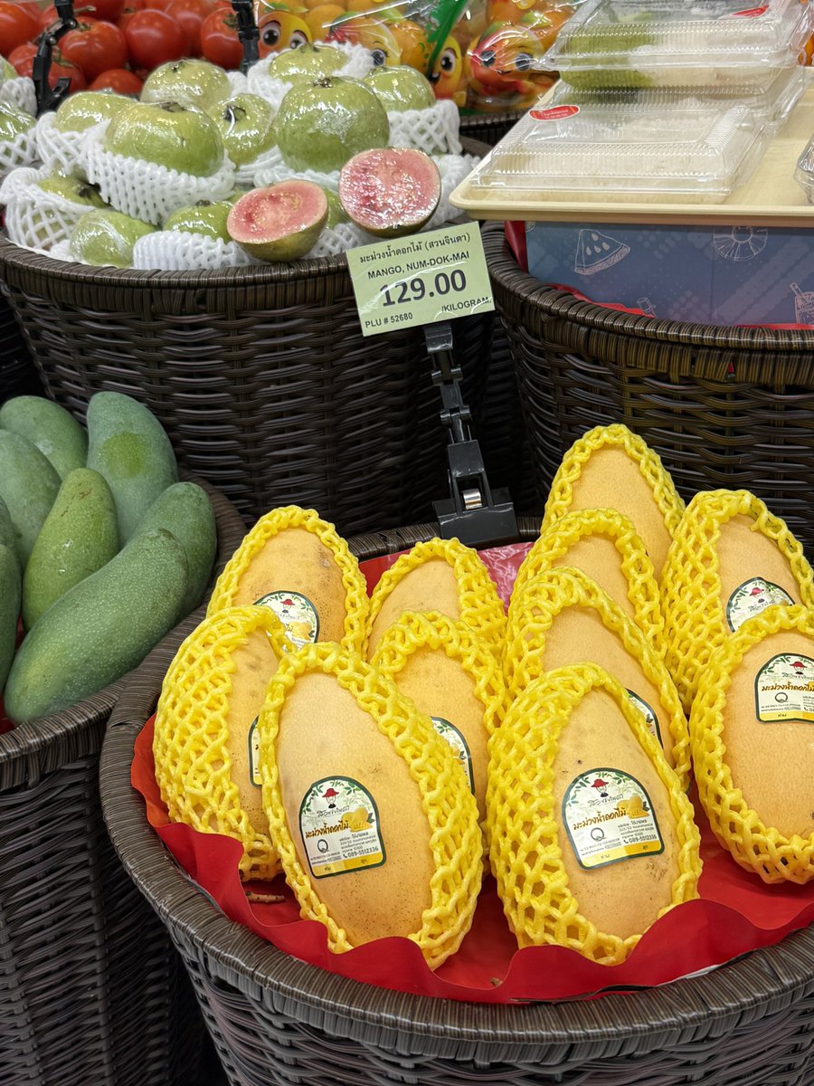 shin_tabirist's tweet image. マンゴーにも品種があり、ナムドックマイはまさにマンゴーの王様の名前に相応しく、もう他のマンゴーには戻れないかもです😅

#num-dok-mai
#thailand
#mango