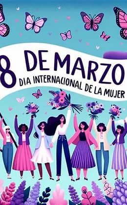 8 de marzo:  Día Internacional de la Mujer: Celebración. Hoy celebramos el poder, la belleza y la fuerza de todas las mujeres.