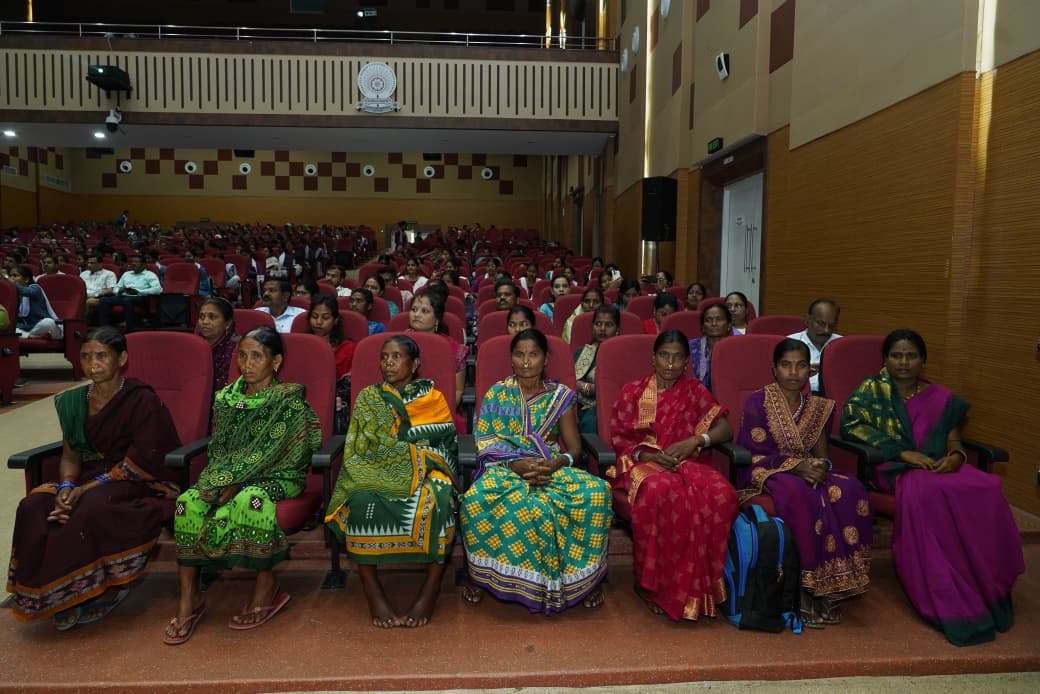 RDWUniversity's tweet photo. "In celebration of International Women's Day, the Maa Rama Devi Chair Prof. Sucheta Priyabadini  organized a National Seminar on 'Women in Farming: Unsung Heroes of the Soil' on 7th &amp; 8th March, 2026. https://t.co/pJNffDgZdG