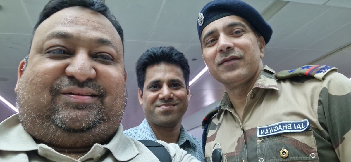 NavinRa69811585's tweet photo. @CISFAirport All staff helped when I misplaced my passport. Esp Sub Insp Bharat Singh ji and CcTV and CISF team. https://t.co/f4Y8Ub5j45