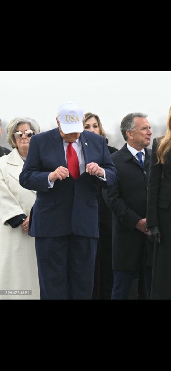 MAGA exploded during the dignified transfer when Biden looked at his watch. Foxnews made it a scandal for weeks. But Trump wearing a hat looking and acting like a 6 year old at a wake he doesnt want to be at, and crickets from MAGA. #DignifiedTransfer #IranWar #IsraelIranWar