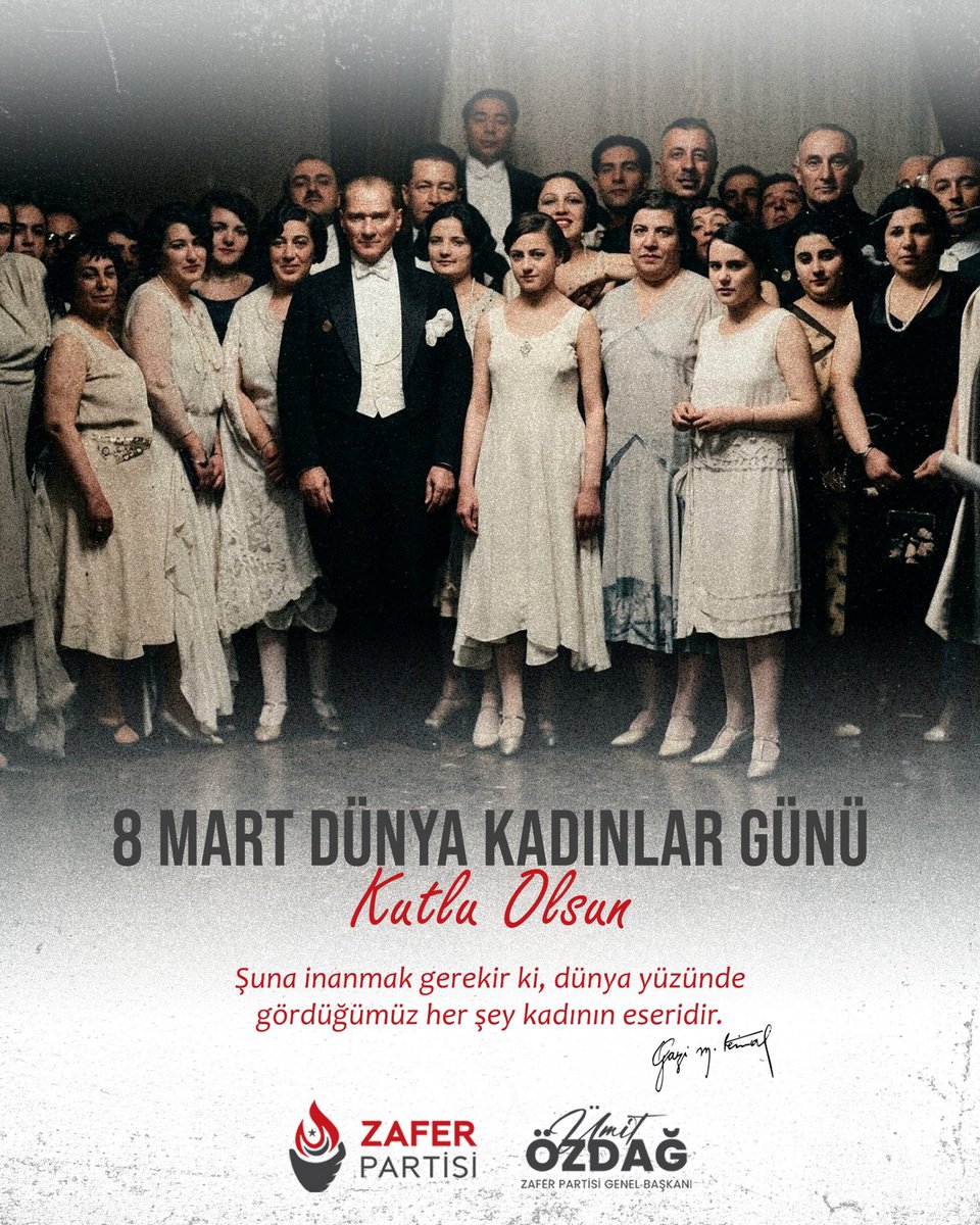 umitozdag's tweet photo. Kadınlarımızın sokaklarda güvenle yürüdüğü, haklarının gasp edilmediği ve her alanda hak ettiği saygıyı gördüğü bir Türkiye'yi birlikte inşa edeceğiz. 

Bu vesileyle başta şehit anaları olmak üzere; emeğiyle, zekasıyla ve vatan sevgisiyle yükselen Türk kadınlarının #8MartDünyaKadınlarGünü'nü kutluyorum.

@zaferpartisi