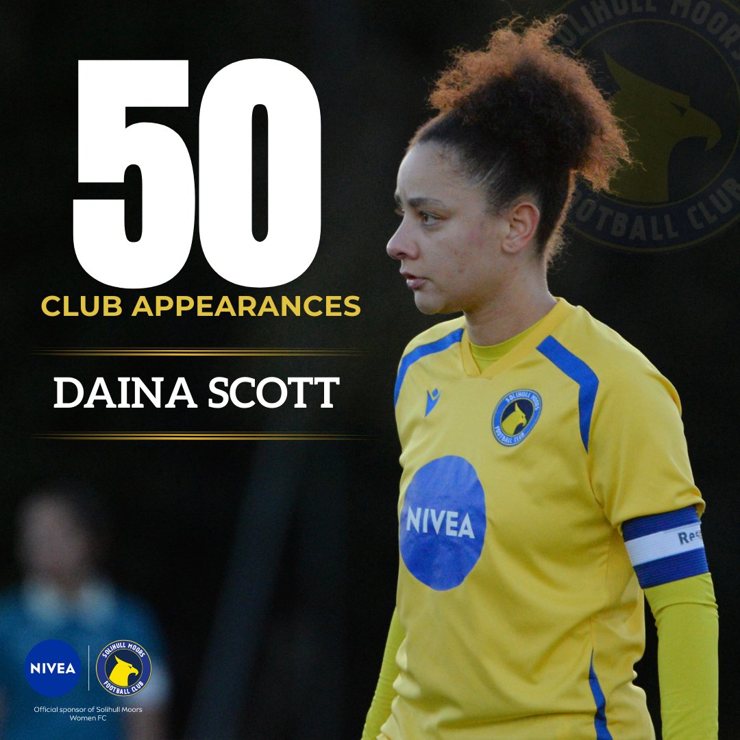 smwfcofficial's tweet photo. Today’s game will mark our captain’s 50th appearance for the club🌟

Congratulations Daina!

#SMWFC | #MoorsWomen https://t.co/zySR6leVpZ