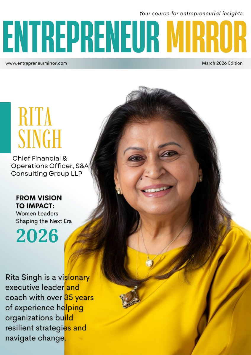 Building resilience, inspiring leaders!

 Meet Rita N. Singh, empowering organizations and leaders to navigate change with confidence.

Read more: entrepreneurmirror.com/women-leaders-…

#WomenLeaders #WomenInLeadership #ExecutiveLeadership #InternationalWomensDay