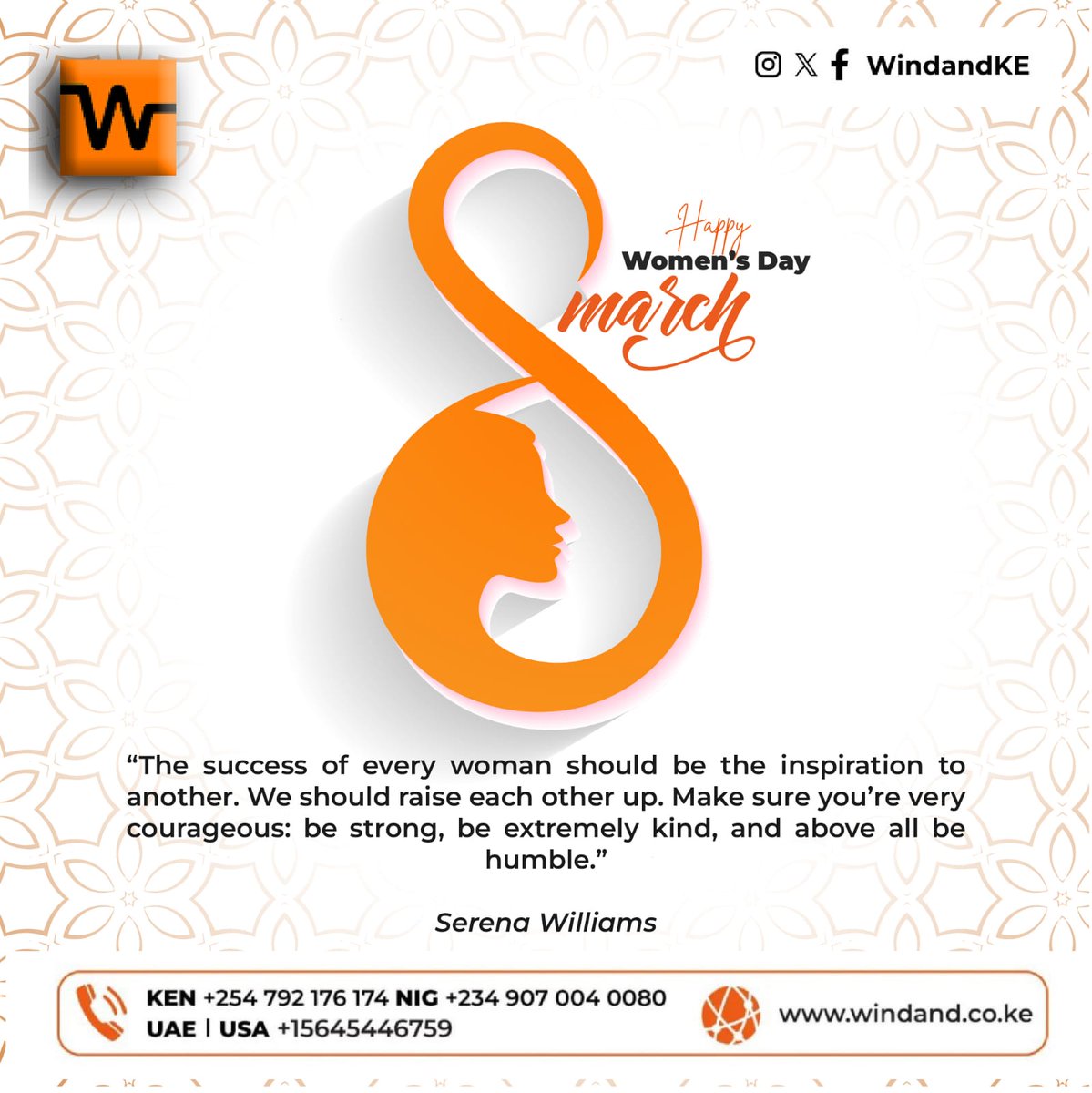 WindandKE's tweet photo. Happy women's day! https://t.co/Ye9gtL8k6s