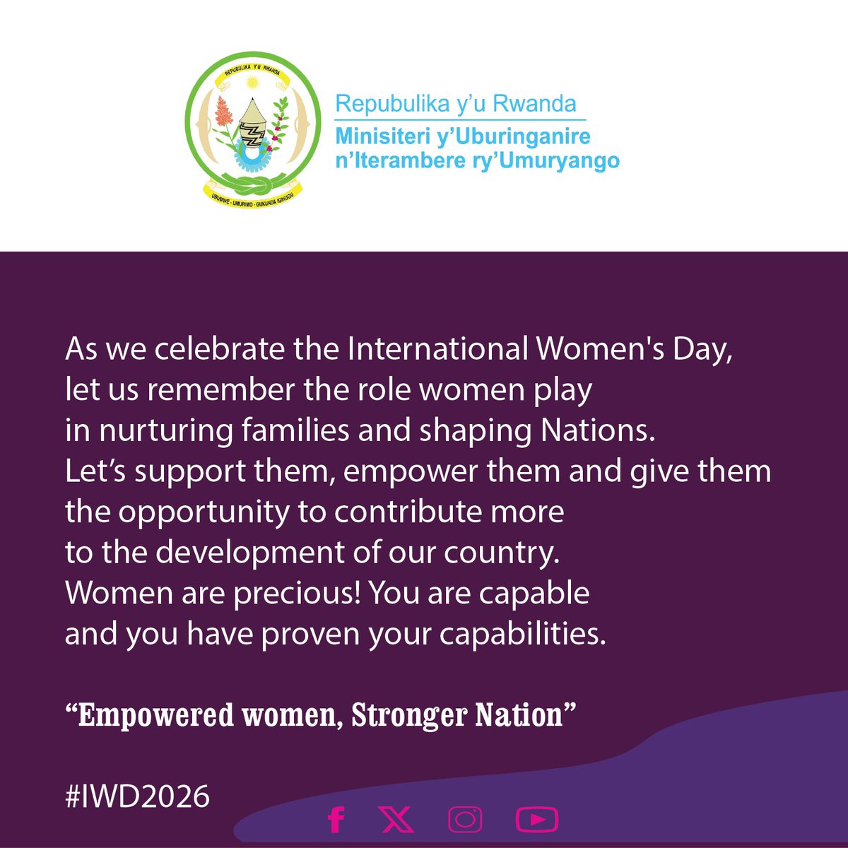 Ministry of Gender & Family Promotion | Rwanda tweet media