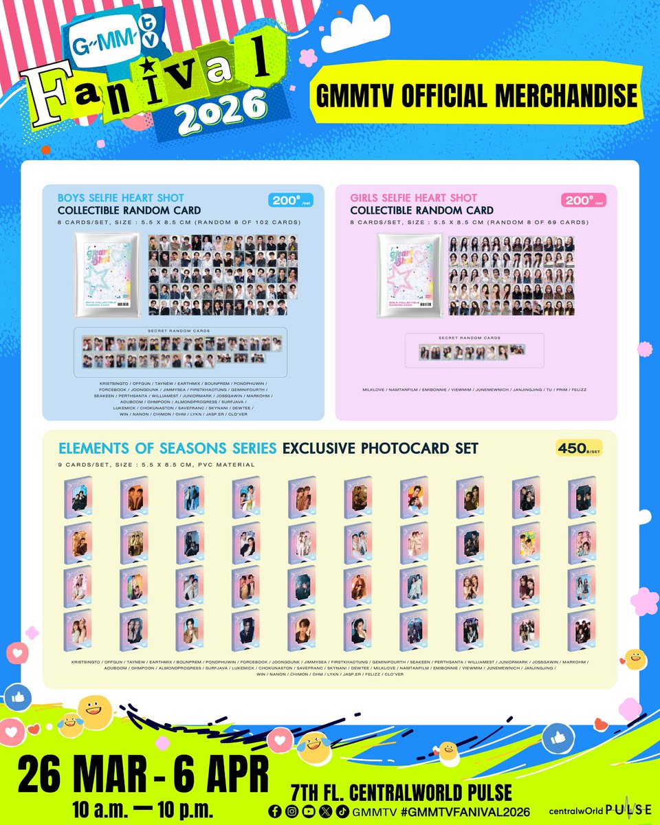 GMMTV Fanival 2026 🎯🎰GMMTV OFFICIAL MERCHANDISE 🌟 GIRLS SELFIE