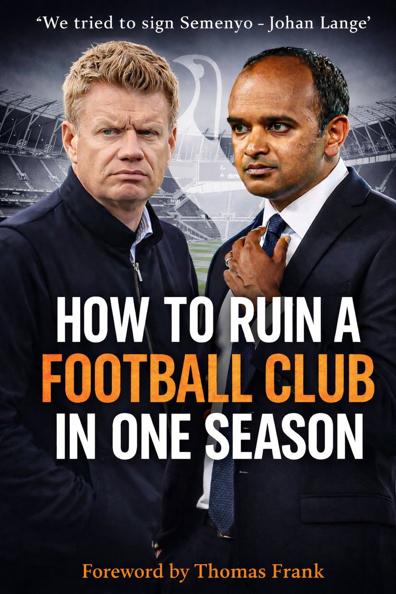 You can order the book or go to the stadium and see it live. There will be book signings at the next few games until relegated.

#coys #thfc #enicout #langeout #vinaiout