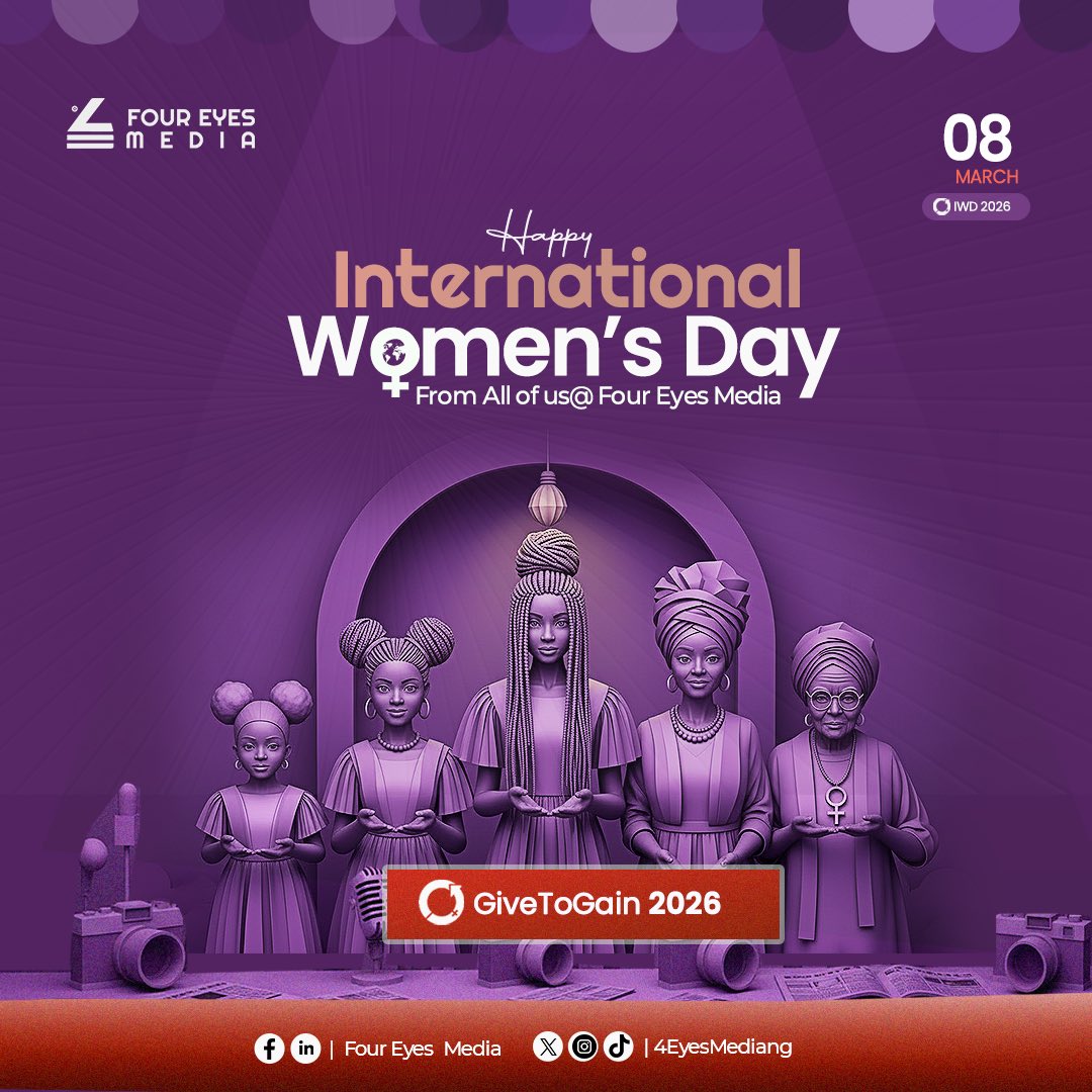 Today we celebrate the strength, resilience, creativity, &amp; impact of women across every generation. From young girls with dreams to women leading change, your voice &amp; contribution continue to shape a better world.

Happy International Women’s Day from all of us at Four Eyes Media