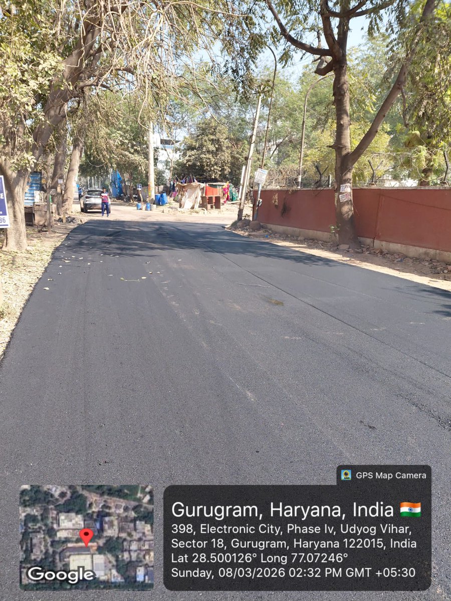 MunCorpGurugram's tweet image. 🚧 #ElectronicCity #UdyogVihar #Phase4 #Sector18 में सड़क सुधारीकरण कार्य जारी

नगर निगम गुरुग्राम द्वारा क्षेत्र में सड़कों को बेहतर बनाने का कार्य तेज़ी से किया जा रहा है। नागरिकों से सहयोग की अपील।
बेहतर सड़कें, बेहतर गुरुग्राम। 🛣️

#MCGGurugram #RoadImprovement