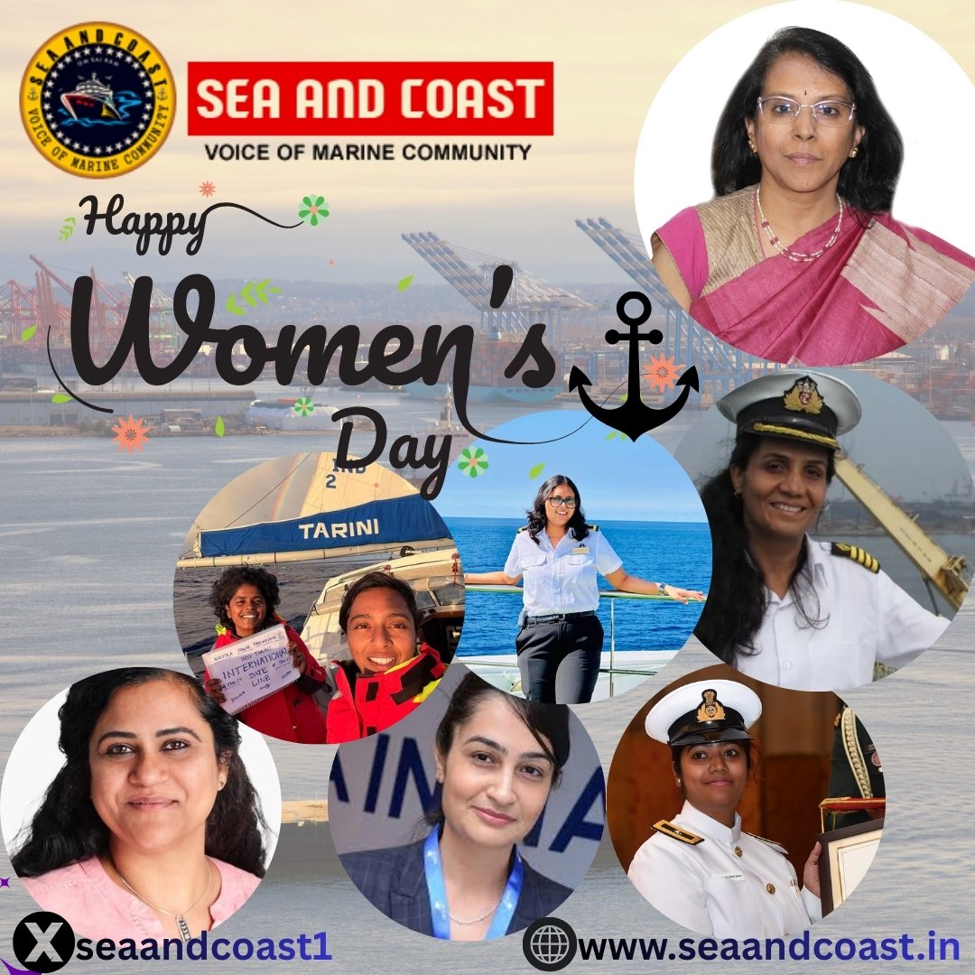 To every woman who is doning the cap of excellence, commitment and dedication, Happy Women's Day from the Team Sea and Coast. Every day is a woman day,  women are the forerunners of human civilization!
#Maritime #HappyWomensDay 
#InternationalWomensDay
