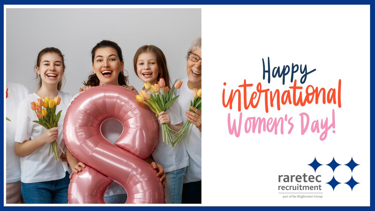 RaretecRecruit's tweet photo. Proud to celebrate the talent, resilience, and leadership of women in the workplace.
Happy International Women’s Day. https://t.co/JzyndNf7K8