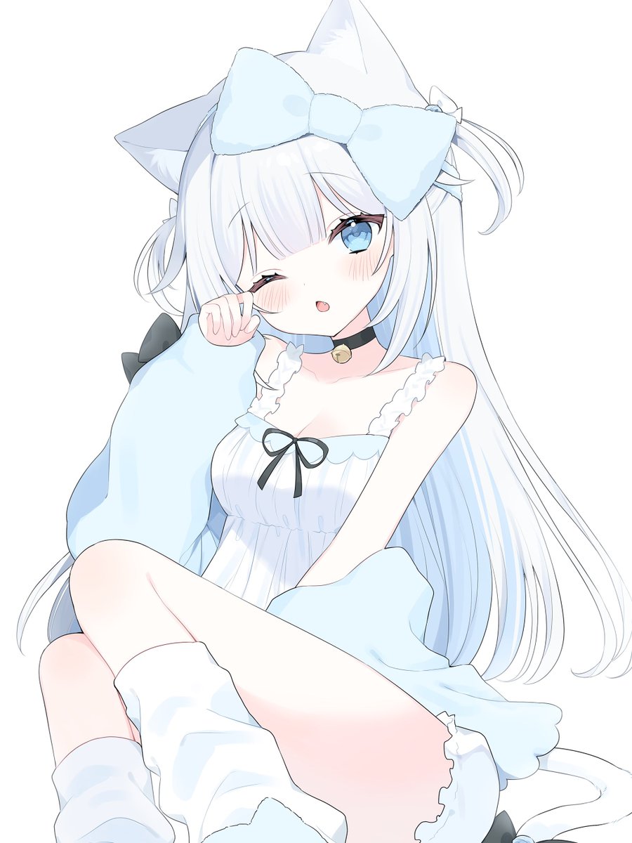 menomoti_'s tweet photo. #skeb 🐱🩵🤍 https://t.co/BOxowk3OWx
