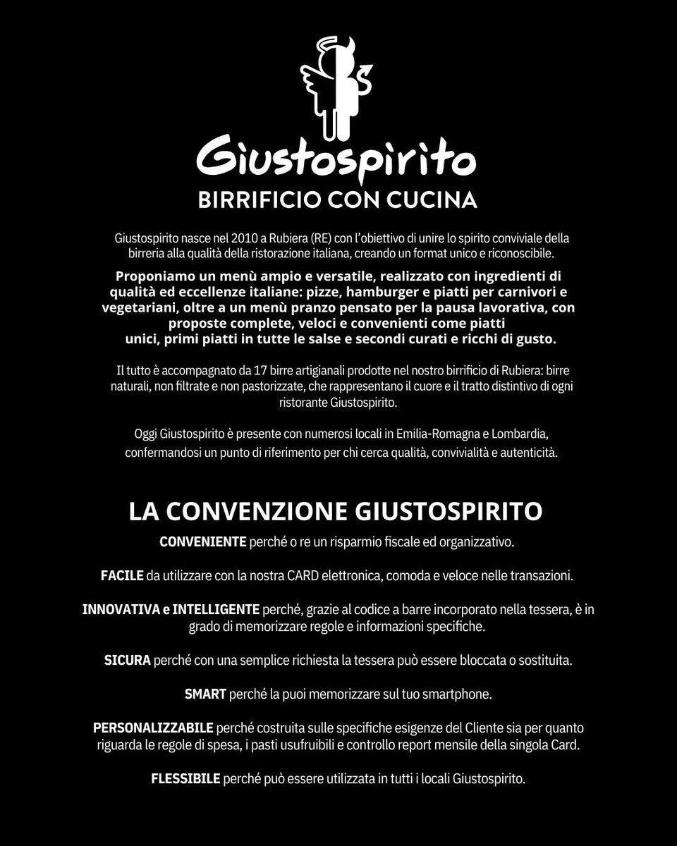 Il Gruppo GiustoSpirito mi ha incaricato di occuparmi della loro Convenzione Aziendale.

La convenzione non prevede obblighi di fatturato, costi, né tacito rinnovo; inoltre facilita la gestione amministrativa e consente di beneficiare degli sgravi fiscali previsti.