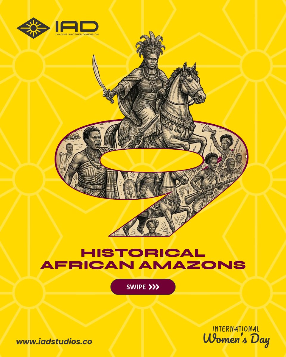 iadstudios's tweet photo. Happy International Women's Day!!! Today we'll be highlighting 9 historical African women who stood their ground against opposition💪💪 https://t.co/JbWX4mM564