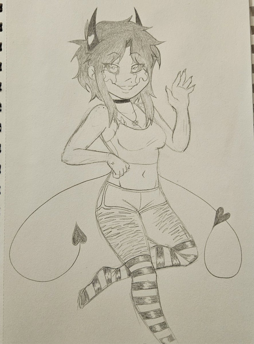 2dcopular's tweet photo. Art of my sona since its been a while!! 
Featuring my PTV shorts I got from a recent concert
#sona #oc #ocart #originalcharacter #art #sketch https://t.co/3TCedKk4ti