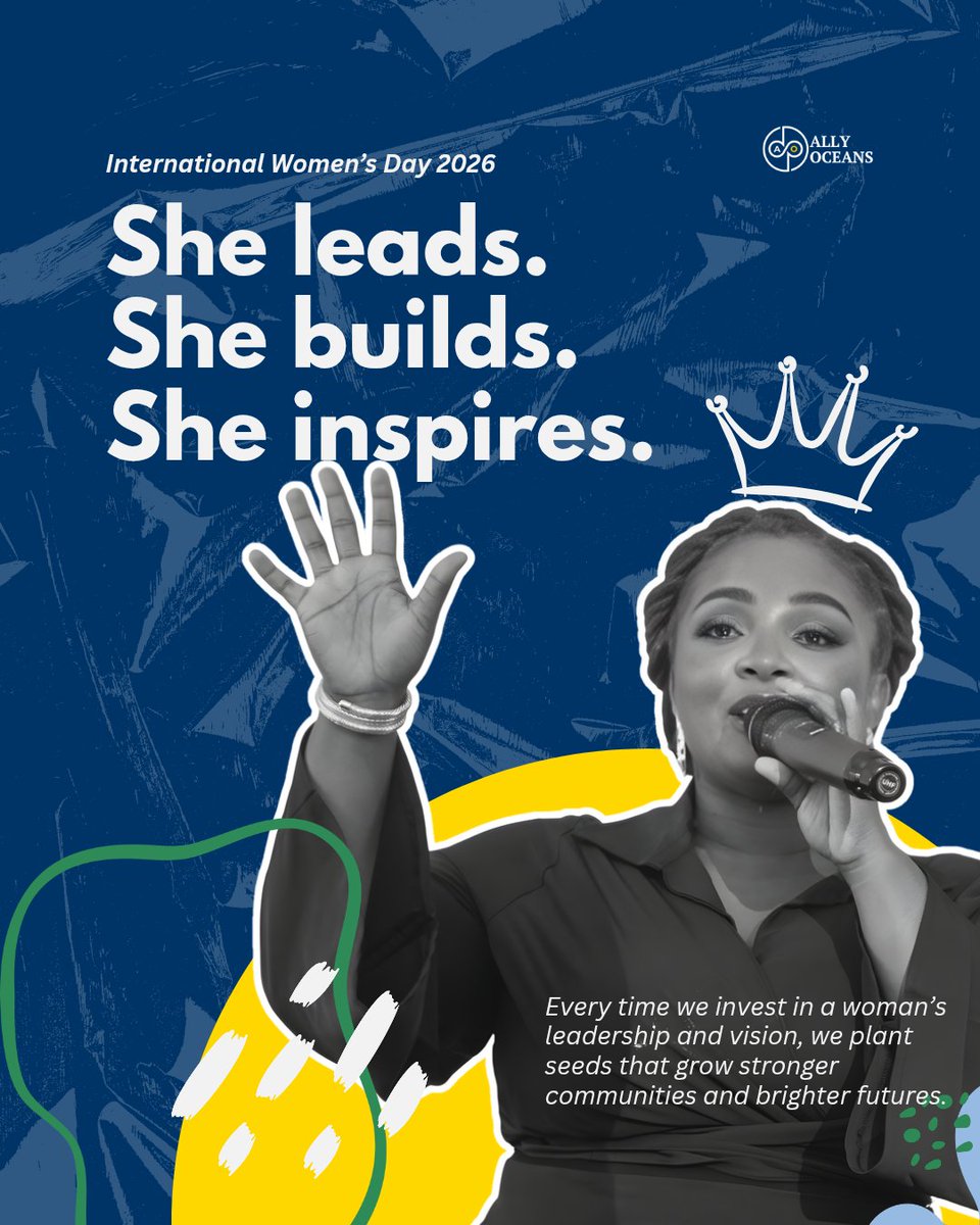 theallyoceans's tweet photo. Support a woman’s vision and the impact rarely stops with her.

It spreads to families, communities, and entire industries.

Invest in women. Always.
Happy International Women’s Day.

 #IWD2026 https://t.co/4T49IhLYN8