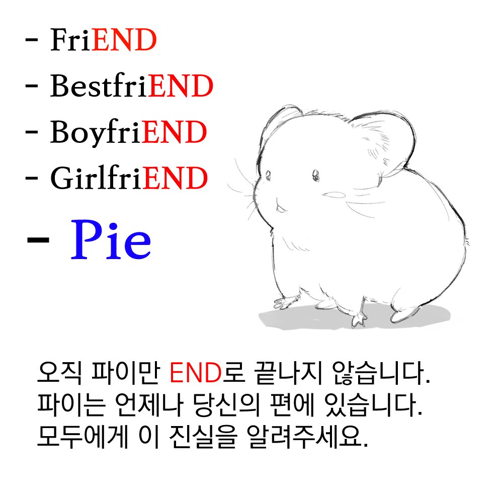오직 파이만이 END로끝나지 않습니다