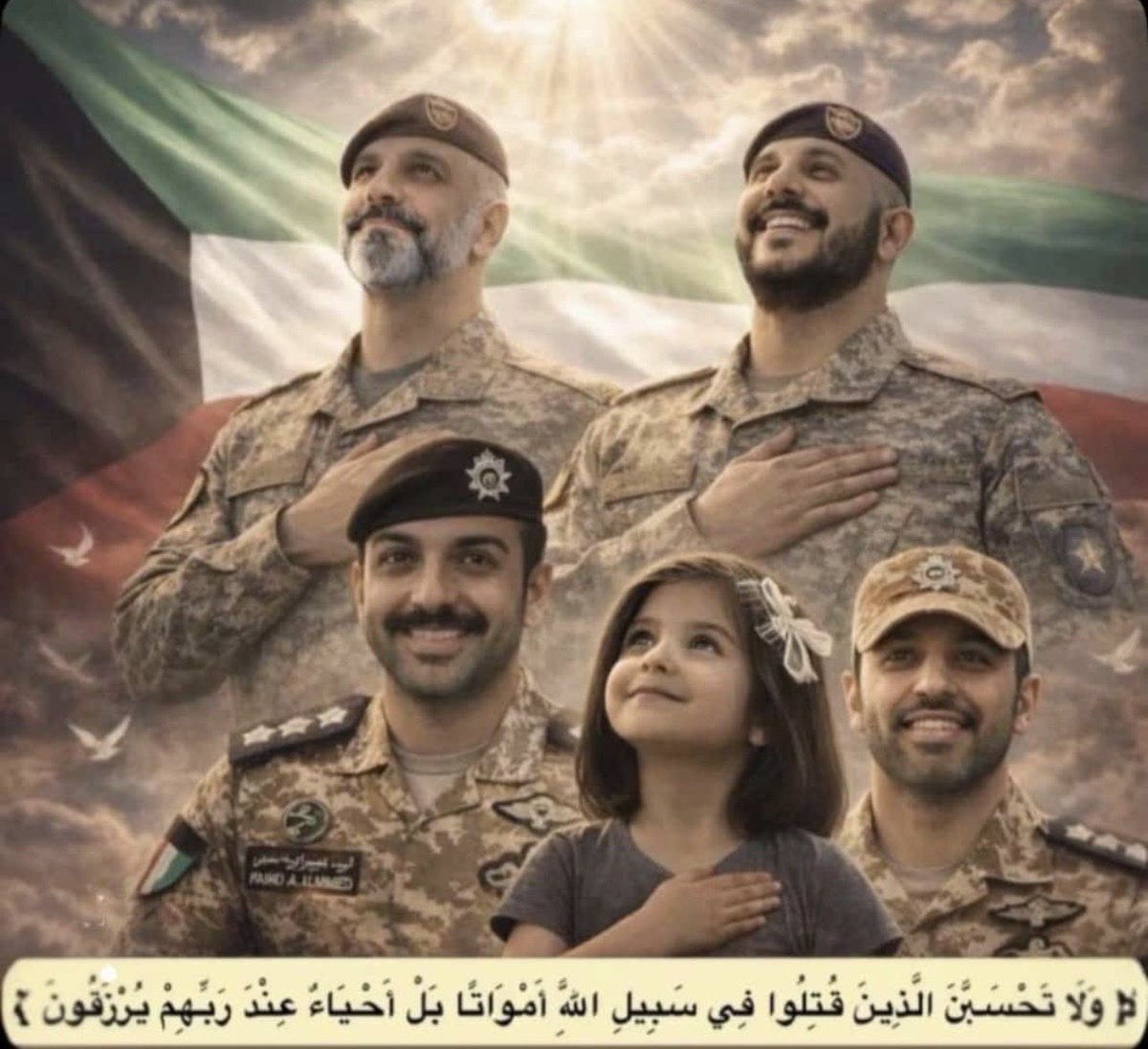 MARAYM81's tweet photo. انا لله وإنا إليه راجعون 
رحم الله شهداء الواجب 

#شهداء_الكويت 
#شهداء_الجيش_الكويتي 
#شهداء_الواجب https://t.co/tqeqR6lwGe