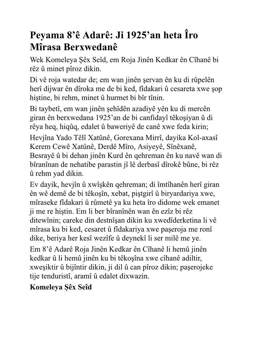 Komeleya Şêx Seîd (@seyhsaiddernegi) on Twitter photo 