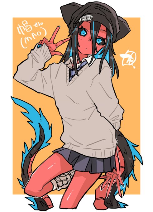 🧢マオさん。制服の季節がくるね。 