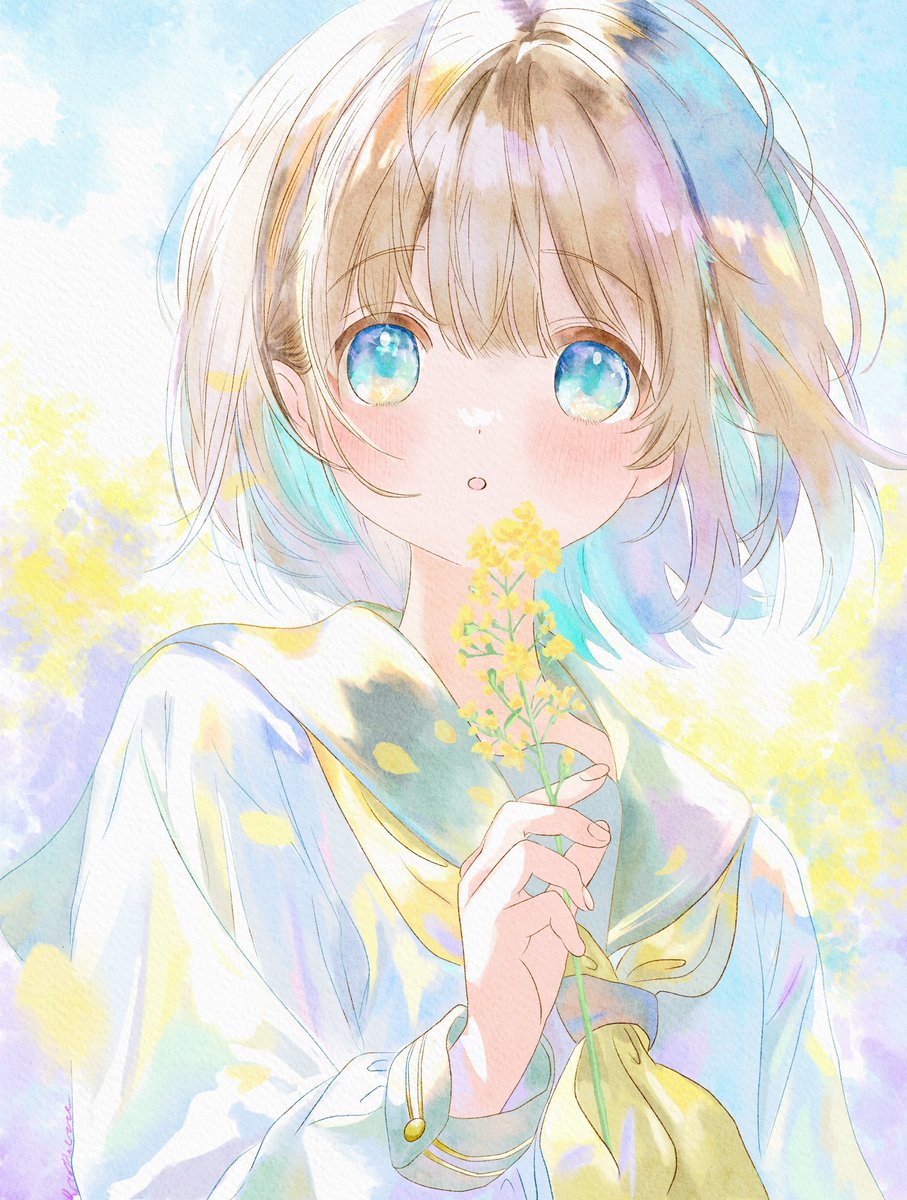 Rocopierre's tweet photo. ミモザの日 🌼
ミモザをイメージして描きました。

あたたかい春になりますように✨

#ミモザの日
#国際女性デー
#ミモザ
#イラスト
#透明水彩
#水彩イラスト
#イラスト好きな人と繋がりたい https://t.co/2maUMHRwWj