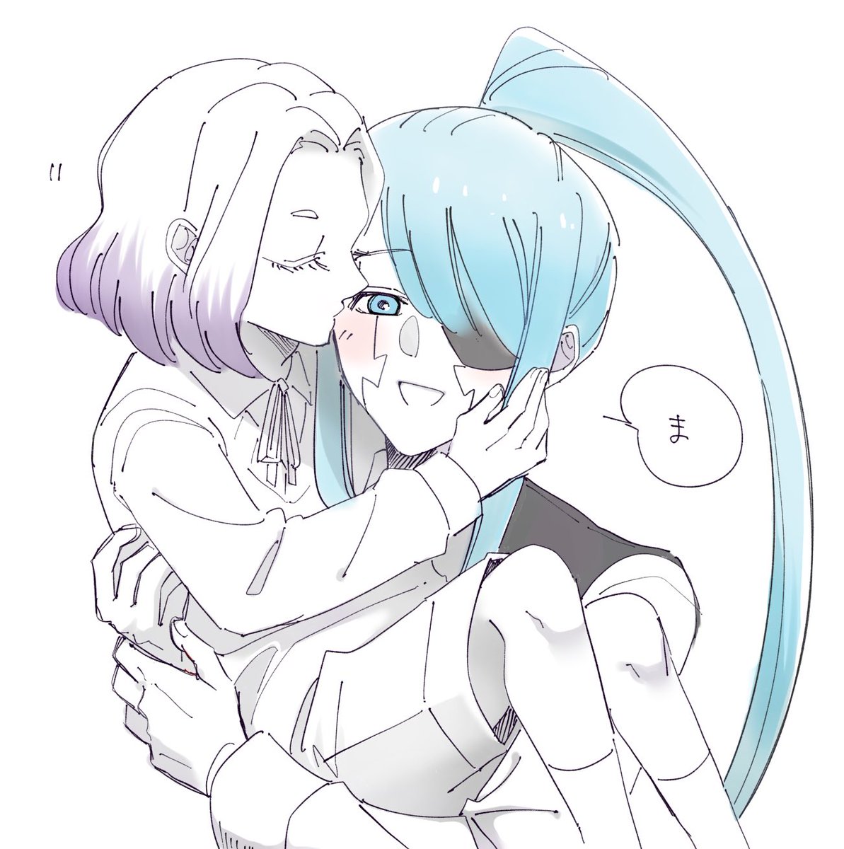 子ども🪆×執事🎭
🪆「アビス抱っこ」
🎭「もちろんです、アベル様（ふふ、まだまだ子どもらしくてかわいいですね）」
🪆「アビス」
🎭「はい、なんでしょうアベルさ」

ﾁｭ

🎭「！？」
🪆「かわいいね、僕のアビス」