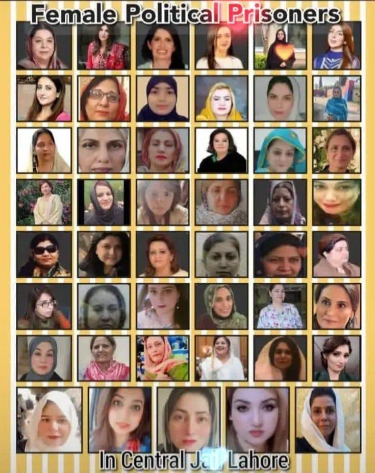 Pakistan Commemorates International women Day with stinking record of 80 plus Women Prisoners post 9th May False Flag Operation: Dr Yasmin 75 Cancer Survivor 1037 Days , Bushra Bibi Sahiba Frivolous Cases 682,Firdous 176, Falak 165, Sanam 154, Kanwal and Zartaj 50 Yrs Conviction.