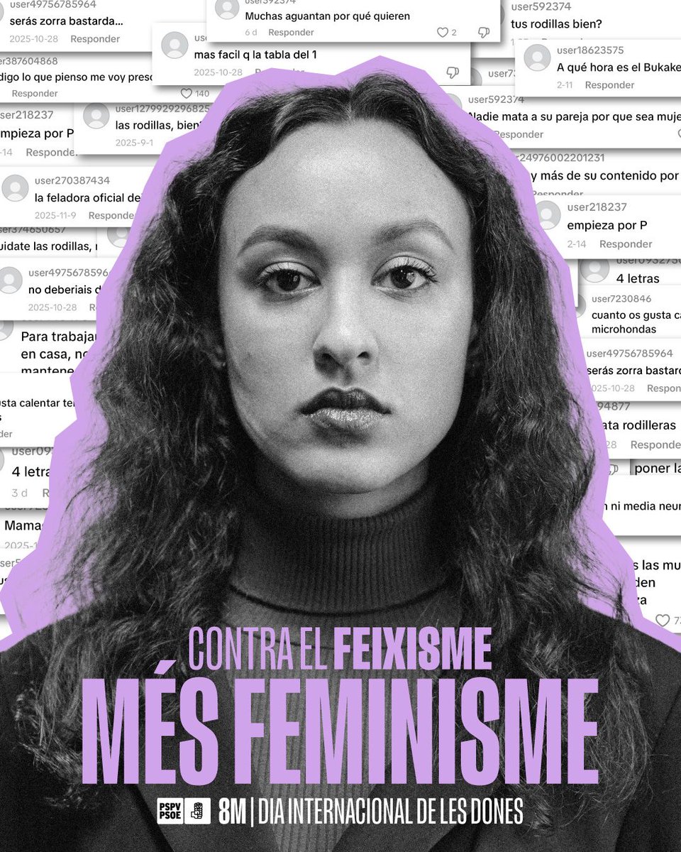 psoebetera's tweet photo. 💜 En el #8M alcem la veu davant dels qui volen fer-nos retrocedir.
El feminisme és democràcia, dignitat i memòria de les conquestes que alguns volen esborrar.
No acceptarem negacionismes: els drets de les dones són irrenunciables.
#DiaDeLesDones https://t.co/vztvKl367l