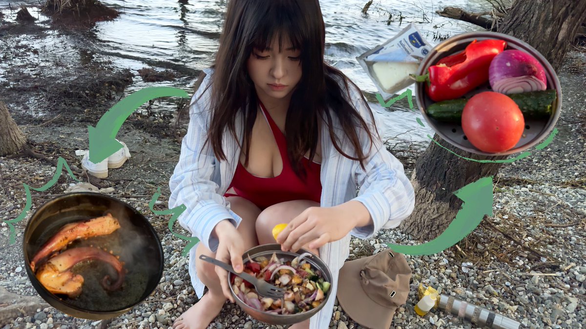 AmiAyase's tweet photo. ASMR Outdoor Cooking | Butterzarte Oktopus-Tentakel 🐙 mit Griechischem Salat | 4K Natur Entspannung
#outdoor #adventure #relaxingvideo
YouTube Video Link: https://t.co/gjU84Qks04 https://t.co/NctjYoJaIR