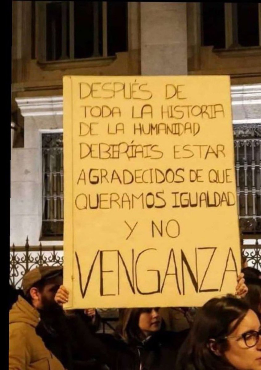 Después de toda la historia de la humanidad deberíais estar agradecidos de que solo queramos IGUALDAD y no venganza

Feliz #8M #8M26 #8Marzo ✊🏼💜