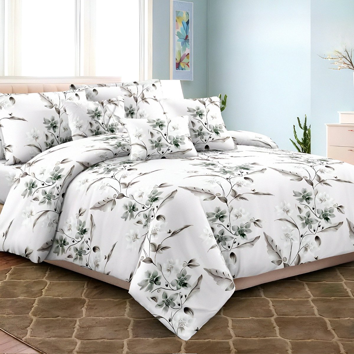 marjan3x's tweet image. Upgrade your bedroom with this luxury floral bedsheet full set with 4 pillow covers 🌿
Perfect for hotels, real estate staging, and modern homes. Soft, breathable, and elegant bedding for ultimate comfort.

#LuxuryBedsheets #BeddingSet #BedroomDecor #HotelStyle #HomeDecor