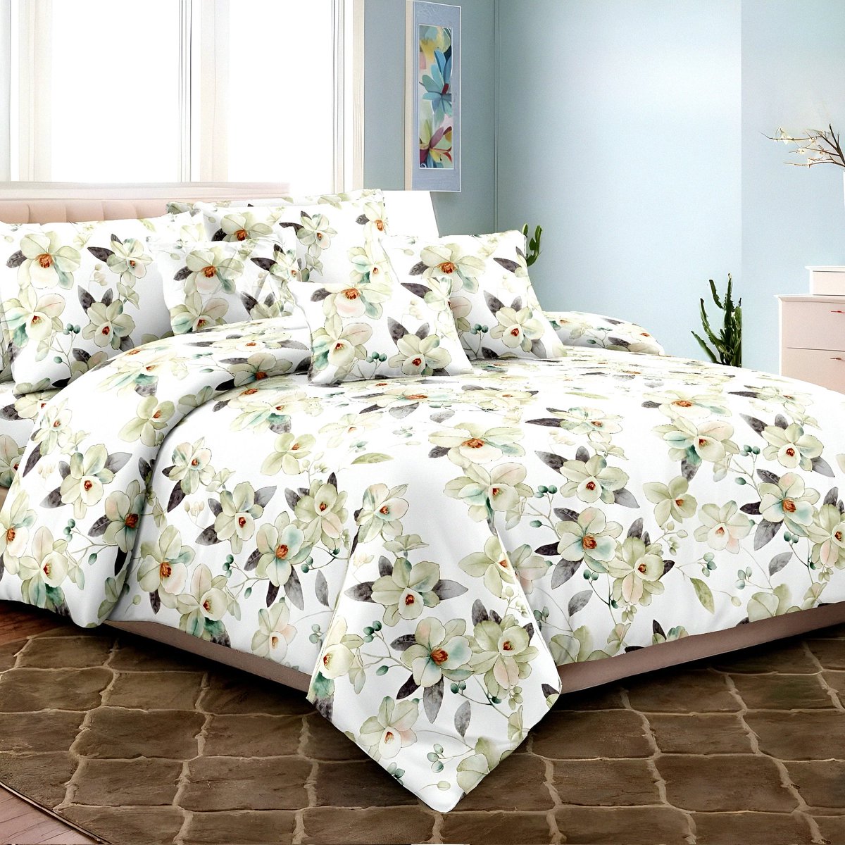 marjan3x's tweet image. Upgrade your bedroom with this luxury floral bedsheet full set with 4 pillow covers 🌿
Perfect for hotels, real estate staging, and modern homes. Soft, breathable, and elegant bedding for ultimate comfort.

#LuxuryBedsheets #BeddingSet #BedroomDecor #HotelStyle #HomeDecor