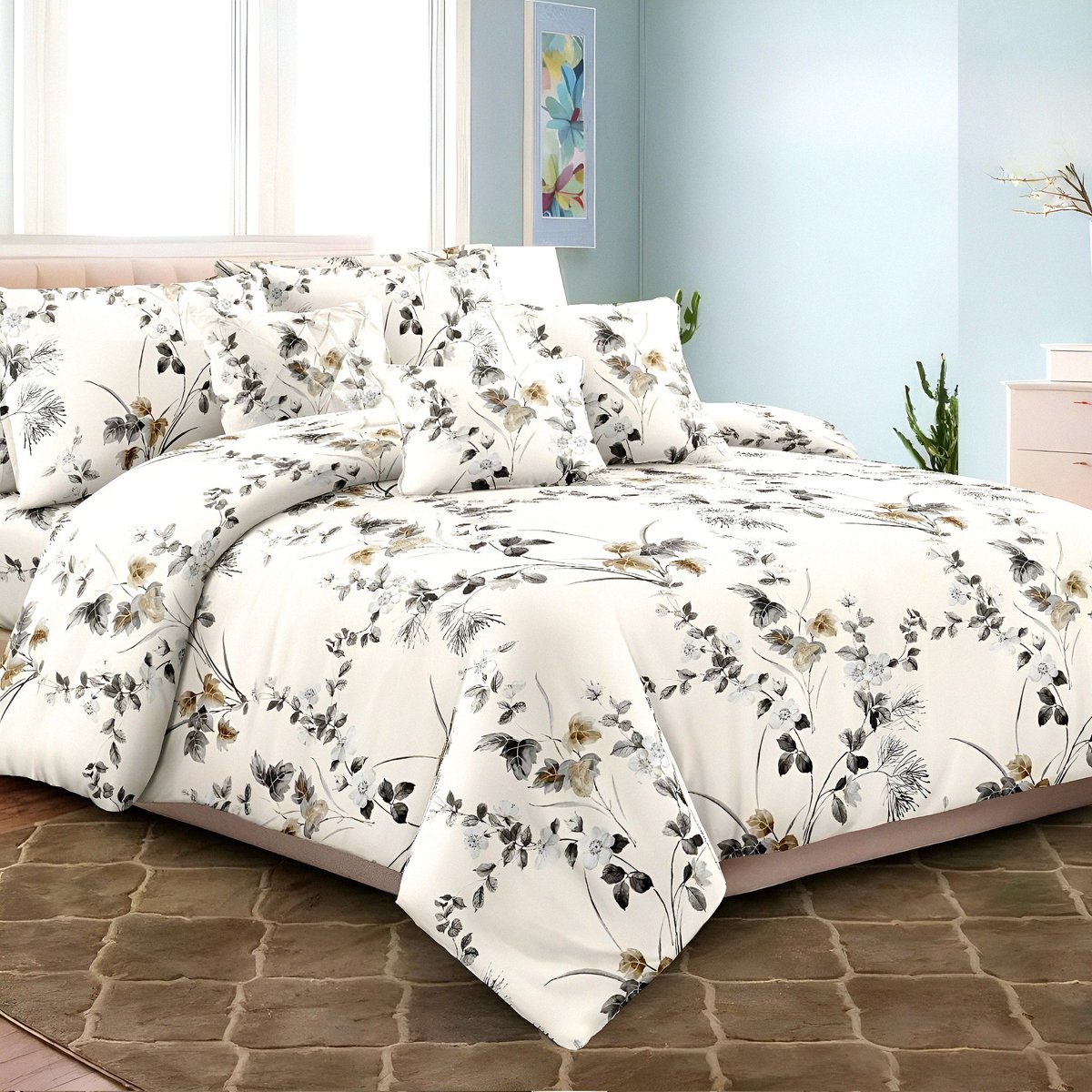 marjan3x's tweet image. Upgrade your bedroom with this luxury floral bedsheet full set with 4 pillow covers 🌿
Perfect for hotels, real estate staging, and modern homes. Soft, breathable, and elegant bedding for ultimate comfort.

#LuxuryBedsheets #BeddingSet #BedroomDecor #HotelStyle #HomeDecor