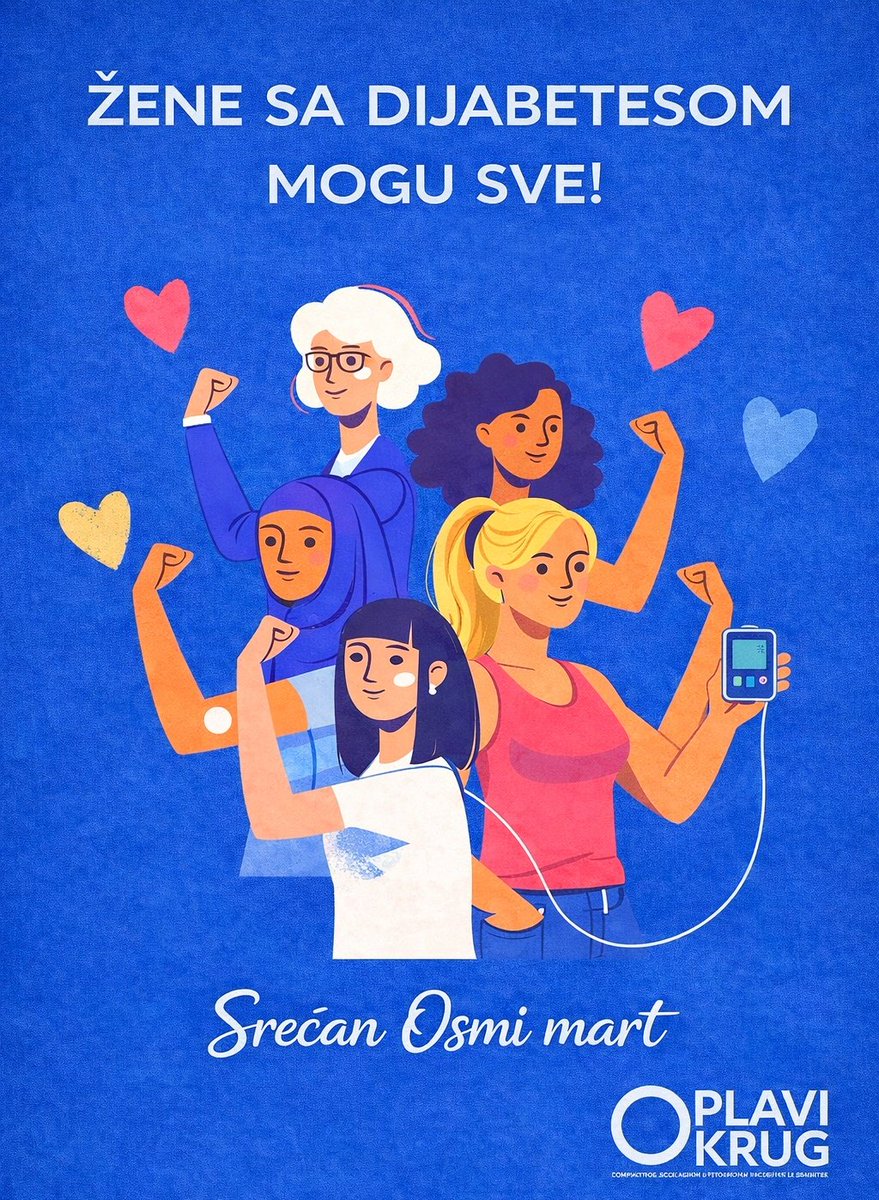 Svaki dan balansiraju mnogo više od brojeva na senzoru ili pumpi.
Rade, uče, stvaraju, brinu o drugima i pomeraju granice, baš kao i sve žene.
Danas podsećamo koliko je podrška važna svakoj ženi koja živi sa dijabetesom, ne samo danas, već svakog dana.
💙Srećan 8. mart !