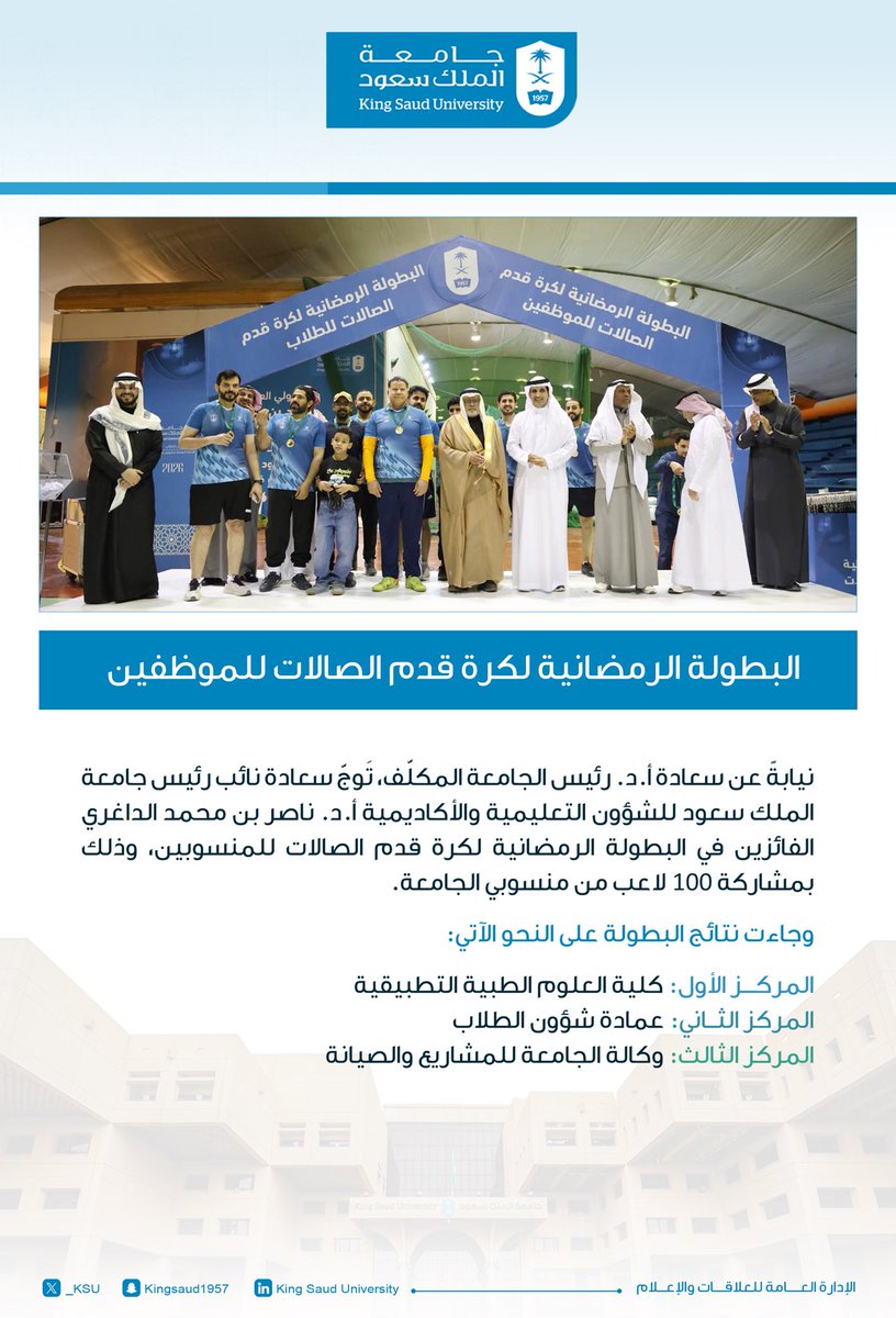 جامعة الملك سعود tweet media
