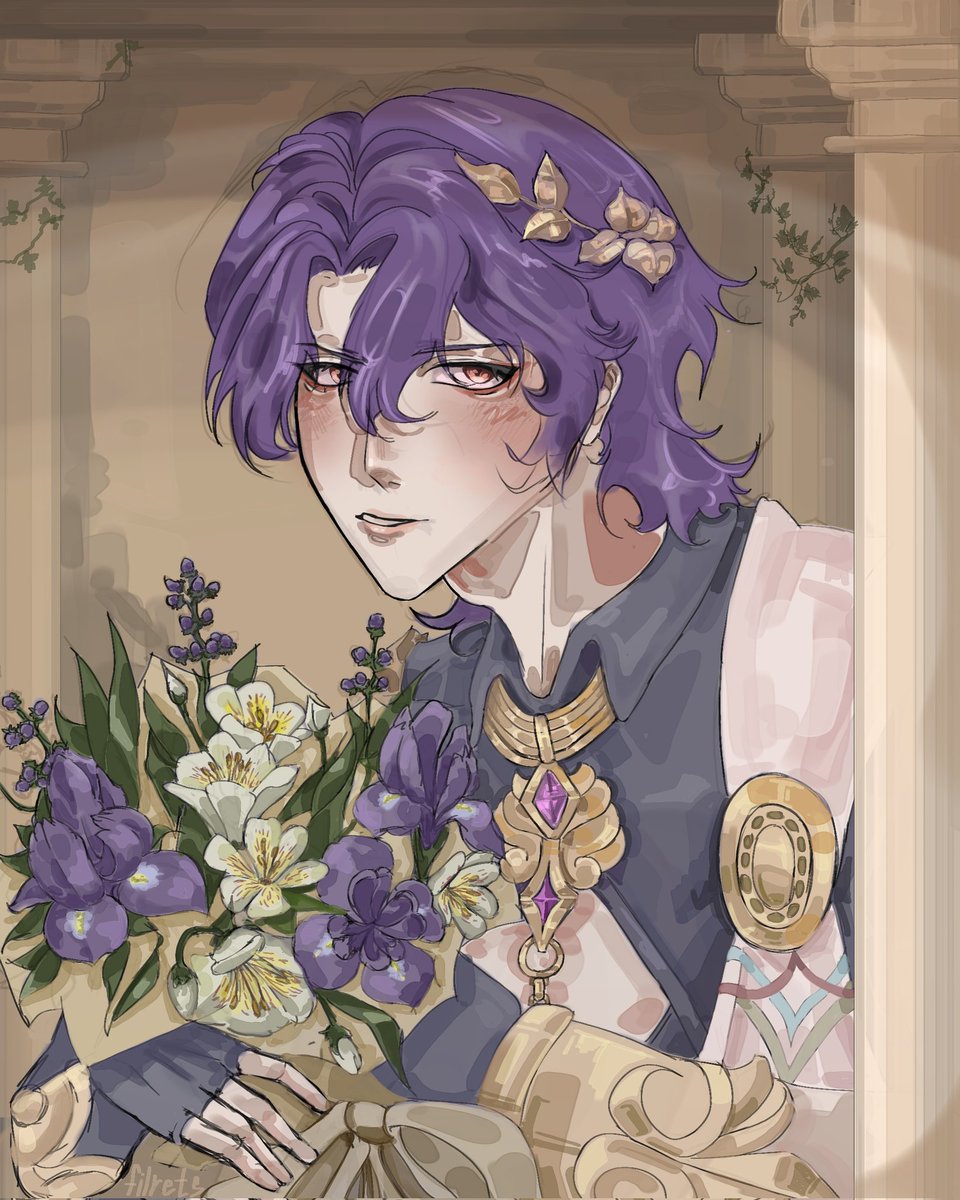 _filrets_'s tweet photo. flowers for every beautiful lady from dr. ratio 💐

#honkaistarrail #hsr #Ratio #fanart #art https://t.co/ATfDSzkXRh