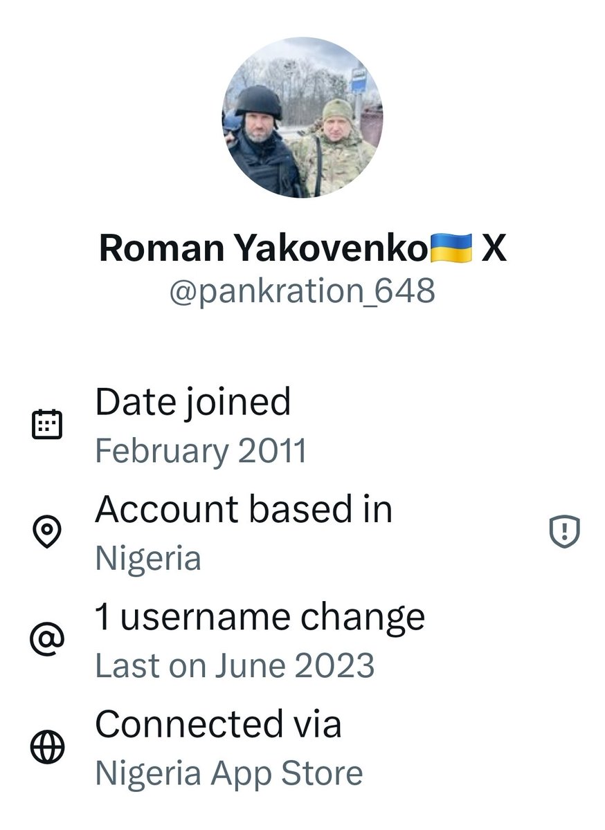 Another Nigerian pretending to be Ukrainian 🙄 please report