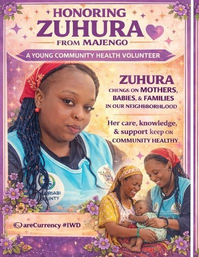 #CareCurrency story for #IWD
Today we celebrate Zuhura a YUW.
I now tag  <a href="/zuhuraAssach/">zuhura</a> <a href="/Swabrina_Rama/">Swabrina Ramadhan</a>
You have 2 hours to post your #CareCurrency story!
#YUWCareCurrency #GiveToGain #IWD2026
<a href="/ActionAid_Kenya/">ActionAid Kenya</a>
<a href="/ayt_org/">Africa Youth Trust</a> <a href="/YUWMNairobi/">Young Urban Women Movement Nairobi</a>