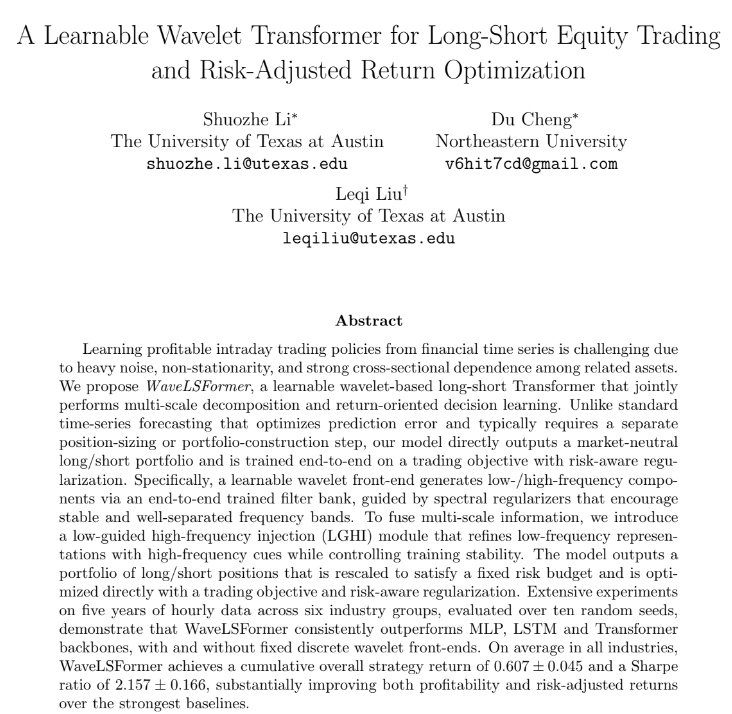 quantbeckman's tweet photo. >2-Sharpe but backtest doesn't include fees. Besides my major critique is selection bias at the universe level and hyperparameters are tuned manually what can end in data snooping https://t.co/VP7Rm7Ppsz