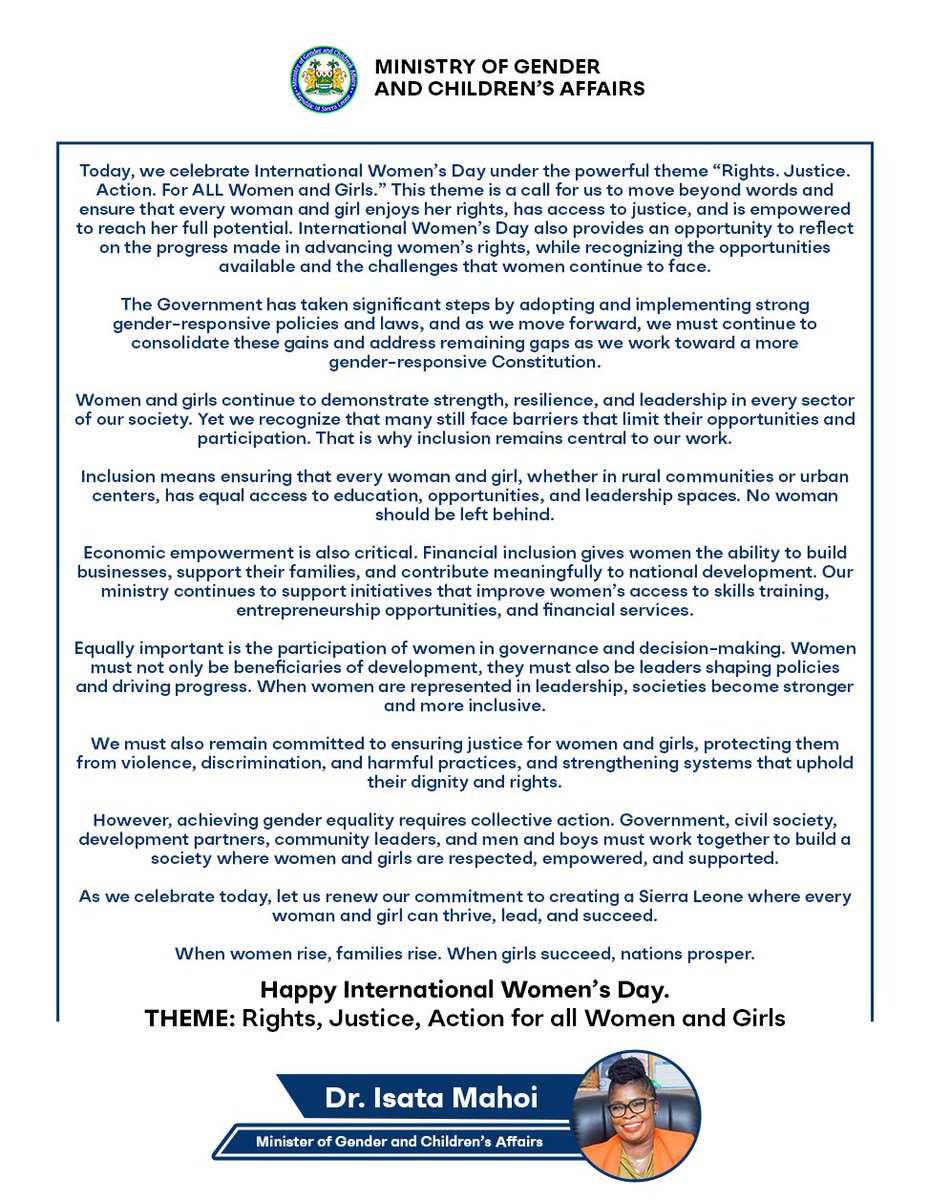 Ministry Of Gender and Children's Affairs tweet media