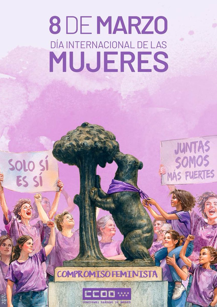 SLogista's tweet photo. 8 de marzo: juntas y juntos avanzamos hacia una igualdad real. 
#8M #DiaDeLaMujerTrabajadora #CCOO https://t.co/re6EkEmEqC