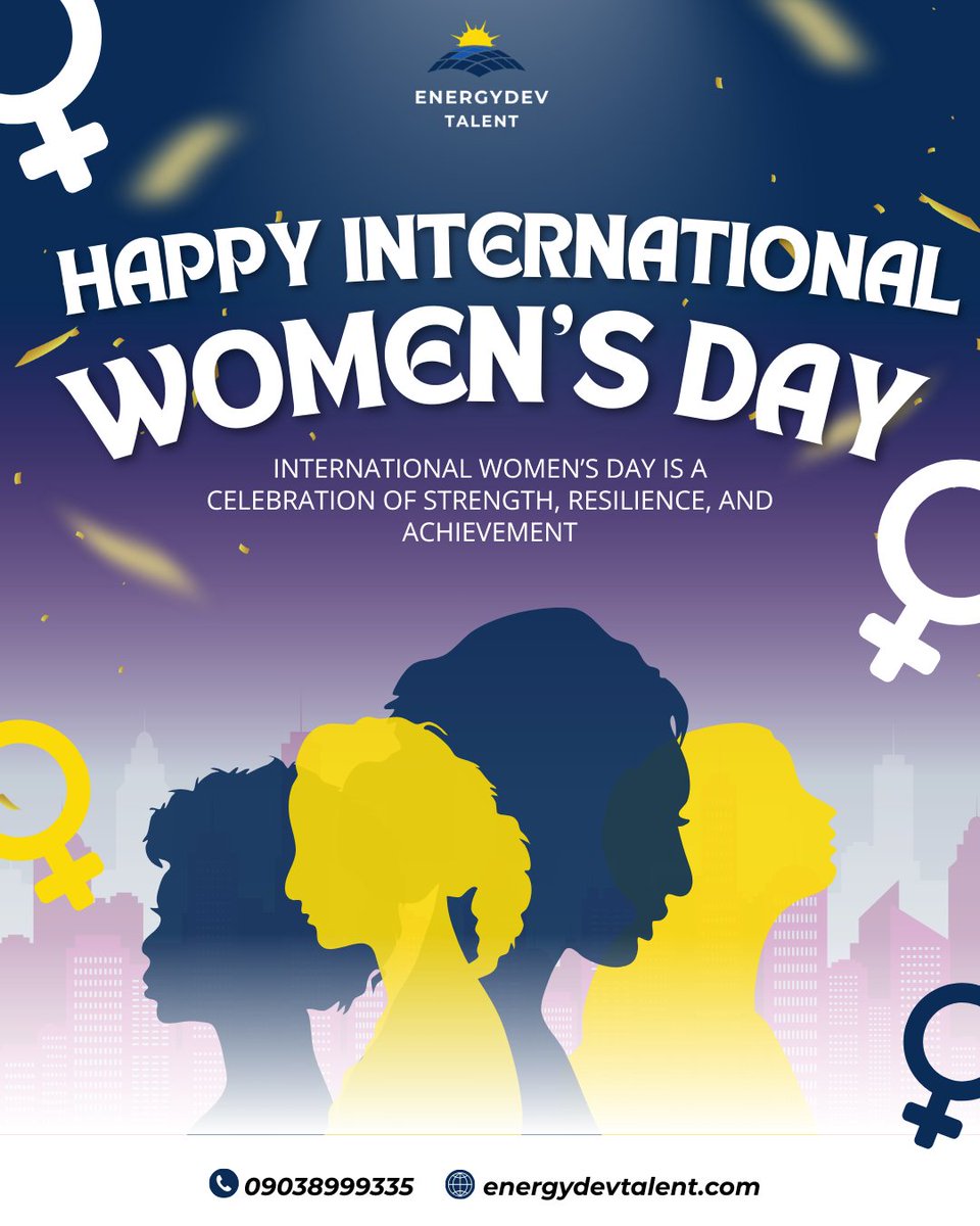 Energydevtalent's tweet photo. Today we celebrate the strength and achievements of women everywhere. Happy International Women’s Day from the team at Energydev Talent! 🌟

Let’s continue to build a world where talent knows no gender.

#IWD2026 #InternationalWomensDay #EnergydevTalent https://t.co/XZ7HQh7gxn