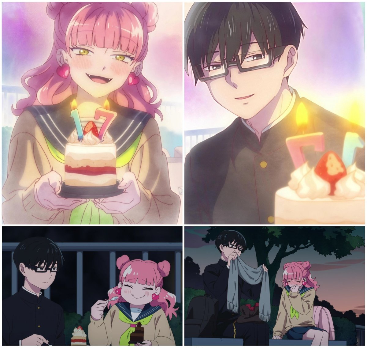 Rixi0303's tweet photo. Tani bro's sweet 17th birthday with his girlfriend Suzuki🌹

The drawings are SO BEAUTIFUL 😭

#正反対な君と僕 https://t.co/cpn7tvkpOz